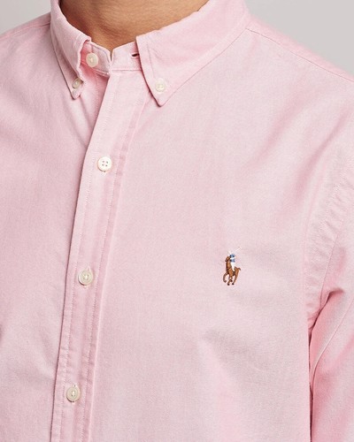 Polo Ralph Lauren Iconic Custom Fit Oxford Shirt – Pink - Picture 2 of 5
