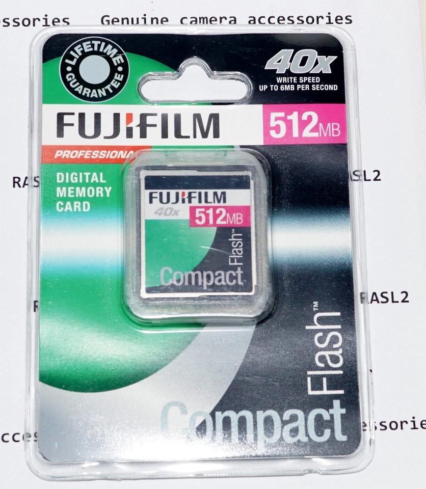 Genuine FujiFilm 512MB Compact Flash CF Memory Card For FinePix S5 S3 S2 S1 Pro - Image 4 of 4