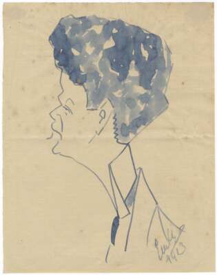 Enrico Caruso / Original Karikatur Signiert Glaubte Sich Sein Von Die