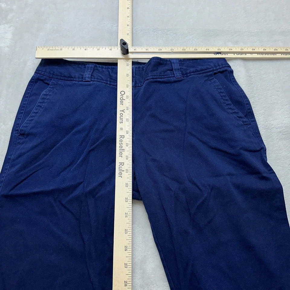 Vintage Izod Pants Womens 10 Blue Straight Leg Bootcut Mid Rise Stretch Women - Image 4 of 4