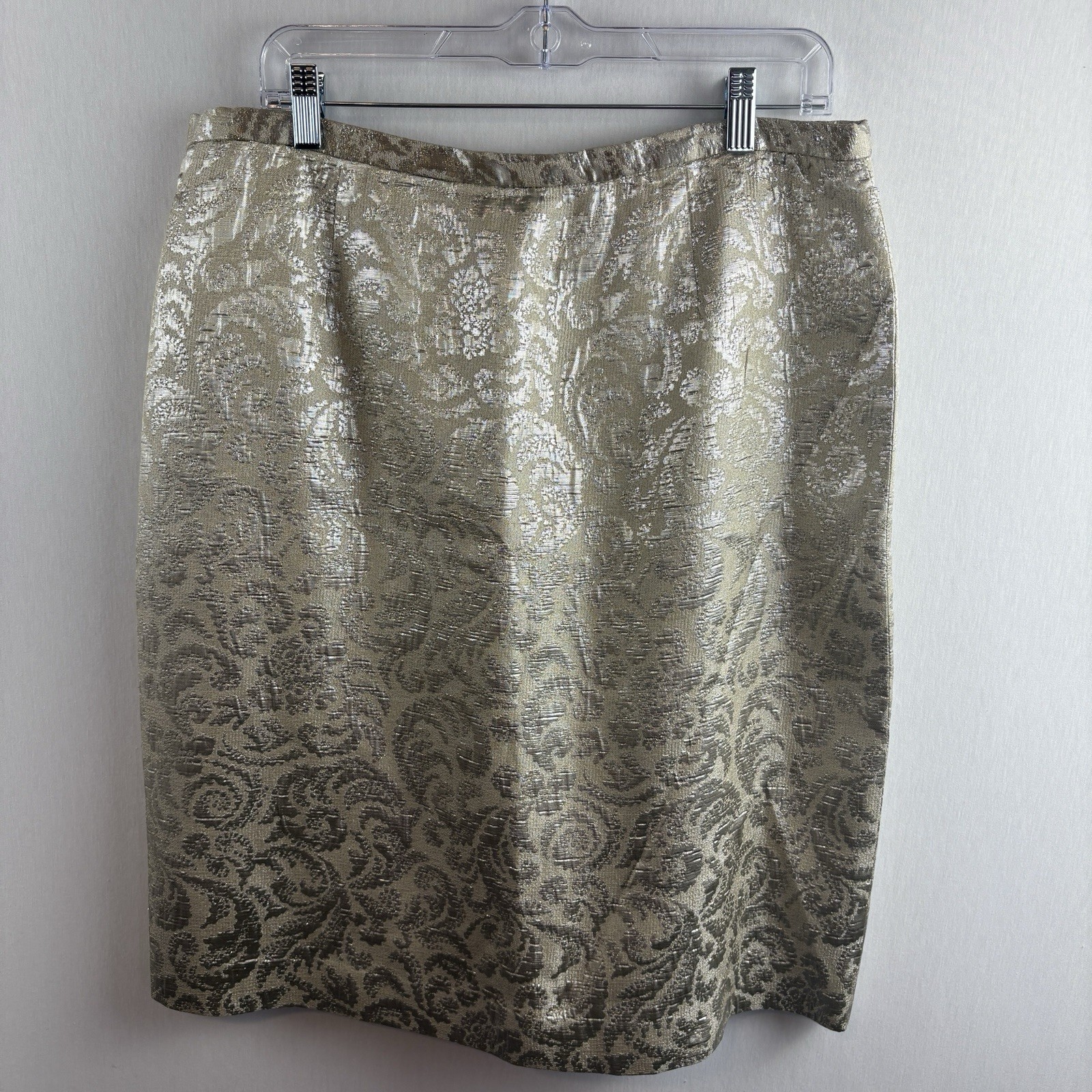 VTG Designs by Seymour Suit Jacket Skirt Set Mother of Bride Cocktail Gold Glam