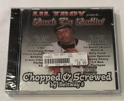 Back to Ballin [PA] [Slow] Lil' Troy (CD 2003 Mazoch Records) Sealed Cracked