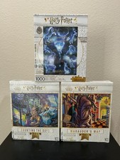 Harry Potter Puzzle Lot- Patronus, Counting the Days Marauder's Map New in Box