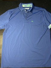 Tommy Bahama Island Zone Blue Short-Sleeve Golf Polo Shirt Men's Medium