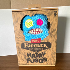 Zuru Fuggler Hairy Fuggs Monster Stuffed Plush Toy Blue Small Collectible