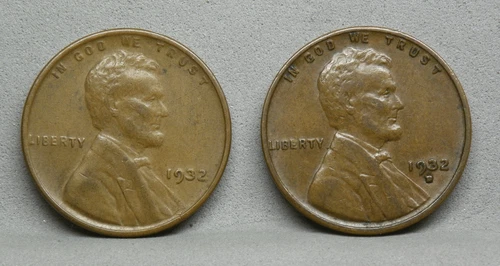 1932-P & D LINCOLN CENTS, XF (#1)