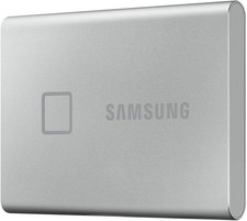 Samsung T7 Touch 1TB Portable External SSD - Silver (MU-PC1T0S/WW)