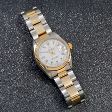 Rolex Datejust 31mm White Roman Dial Two Tone Oyster Bracelet 6827 2
