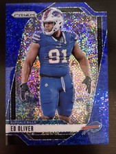 2024 Panini Prizm #32 Ed Oliver Blue Sparkle #/96