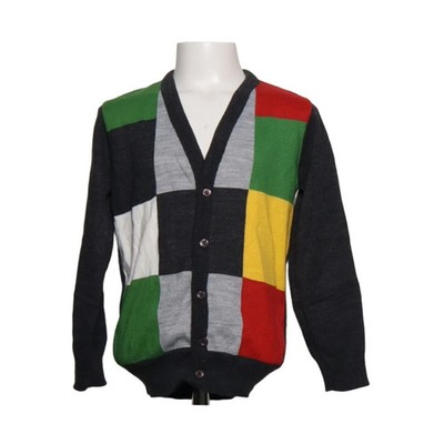 Erva, Strickjacke, Unisex (Kinder), Größe: 134, Grau/Mehrfarbig, Acryl #sEd