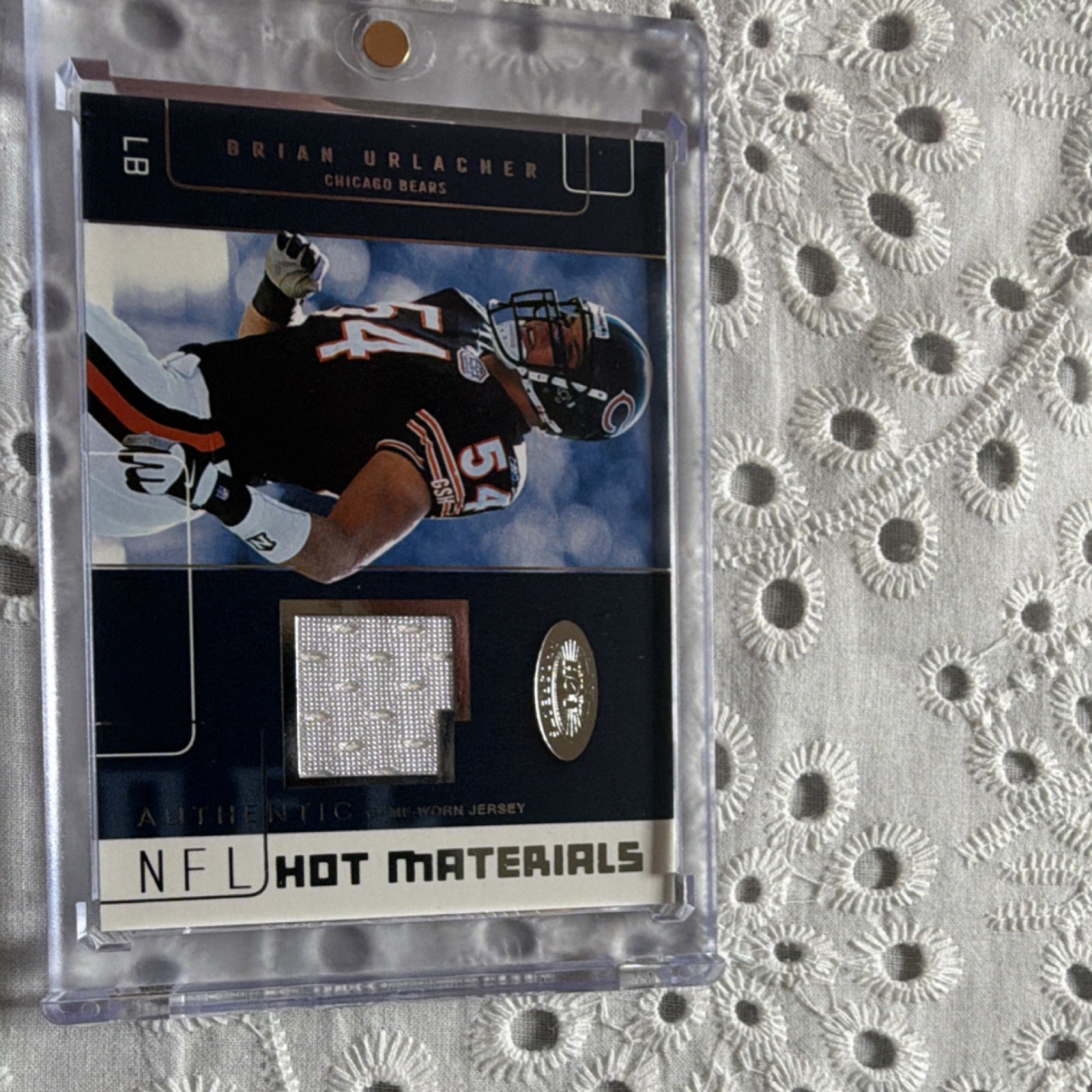Fleer Hot Prospects Hot Materials Brian Urlacher #HM-BU Memorabilia Bears NFL