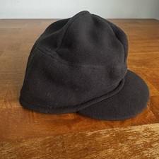 2SBR 2SABERS Mens Winter Hat with Earflaps and Visor Warm Soft Cap Medium Black