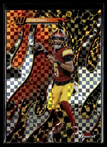 2025 Topps Finest Torchers Xfractor Jayden Daniels Washington Commanders #T-30