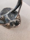 ​Antique Native Sterling Silver 925 Turquoise Leaf Split Shank Ring Sz 6 Vintage — photo 7