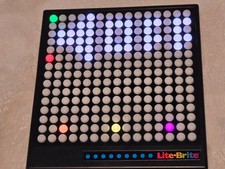 TESTED WORKS Lite-Brite Touch XL Electronic Toy Upgraded Retro Push Button Game
