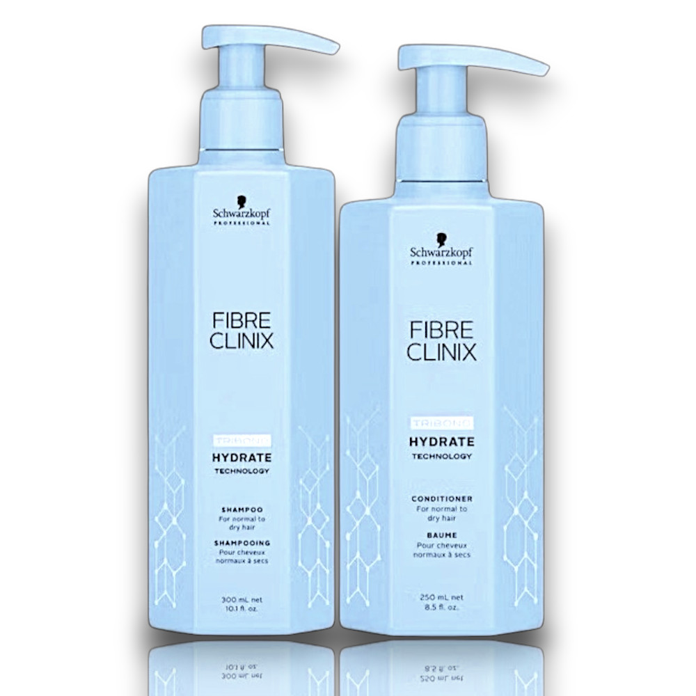 Увлажняющий шампунь Schwarzkopf Fibre Clinix Tribond HYDRATE Shampoo 101 унции кондиционер Duo 85 унций 5090₽