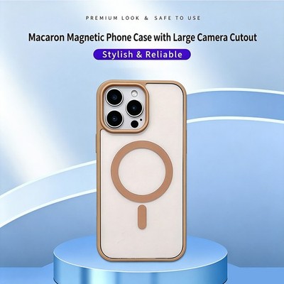 Macaron-style magnetic attachment phone case TPU for ipone 17 to 11 Pro Max Plus