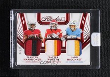 2024 Flawless Ruby 4/15 Marvin Harrison Jr Ladd McConkey Triple Patch 1d59