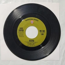 Alice Cooper ~ Elected/ Luney Tune ~ Warner Bros. 45 RPM Record
