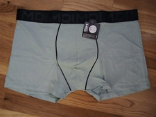 DIM Classic Boxer Green w/Black Trim  Waistband Size XL French Brand Underwear