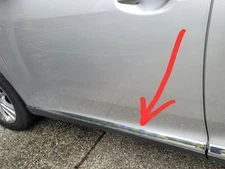 2010-2015 Lexus RX450h RX350 RX450 Front Left Door Exterior Lower Chrom Molding