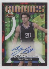 2023 Topps Finest Rookie Red & Black Vapor Refractor 8/10 Colby Jones Auto dq2