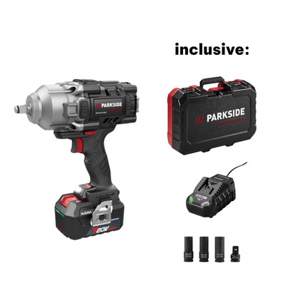 PARKSIDE PERFORMANCE PASSP 20 Li C4 Akku Drehschlagschrauber, mit Akku+Ladegerät