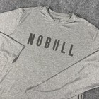 NOBULL Mens XL Long Sleeve Performance Shirt Gray Tencel Stretch USA Made