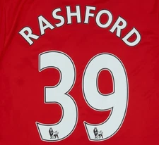 Rashford #39 2015-2017 Manchester United Player Size Premier League Nameset UK