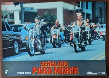 Brian Bosworth & his biker gang STONE COLD original 1991 Lobby Card 10826