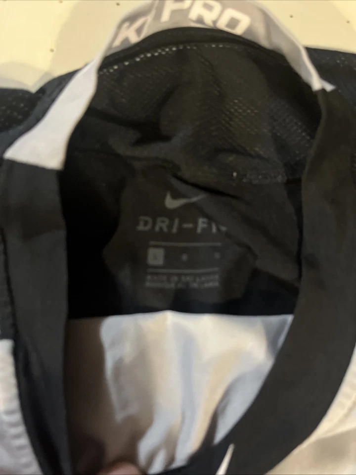 Camisa ajustada Nike Pro para hombre grande gris manga 3/4 entrenamiento ligero béisbol Foto 3 de 4