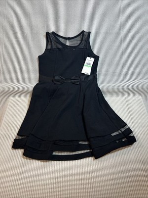 Calvin Klein Girl s Sleeveless Dress Fit and Flare In Black Size 8