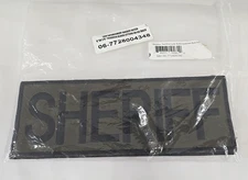 Voodoo Tactical Law Enforcement 'SHERIFF' Patch Black on Green 9"x4 1/8"