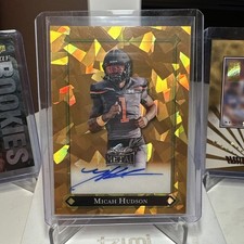 1/1 Leaf Metel Micah Hudson Autographed Card