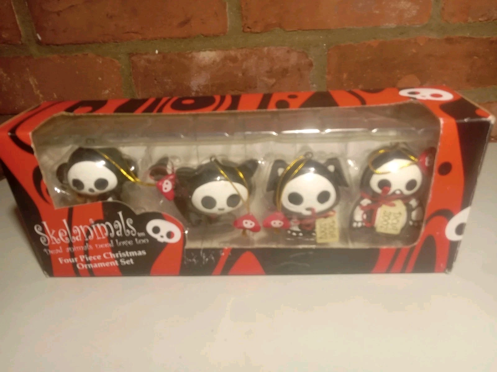"SKELANIMALS" Kurt S. Adler Four Piece 2007 Christmas Ornament Set, New! image 12