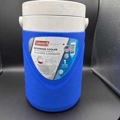 Coleman 1 Gallon Water Jug Portable Cold Beverage Cooler Glacier Blue  