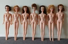 Fixer Upper Lot of Seven 1960s Ideal Mitzi Dolls Barbie Lilli Clone