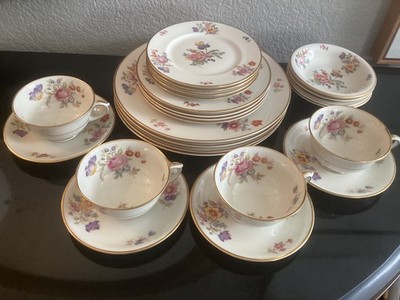 6-Piece 4 Place Setting Lamberton Ivory China  Linda Lee  Made in America