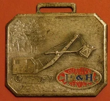 P & H Quality & Service Enamel Watch Fob Shl1A4-22