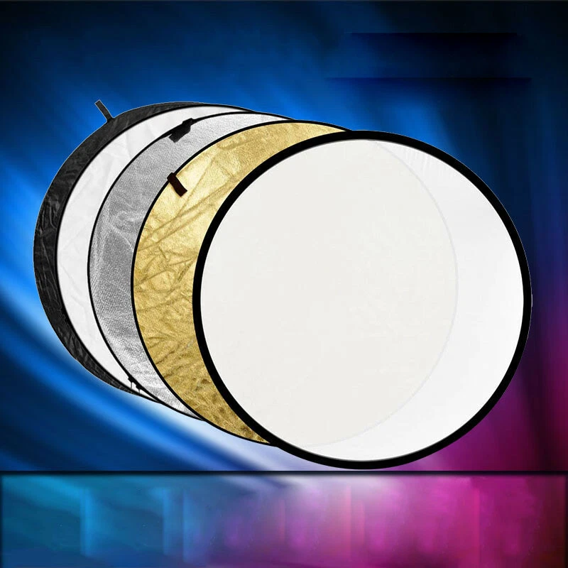 60cm 5 in1 Light Mulit Collapsible Disc For Photography Panel Reflector Diffuser - Image 2 of 4