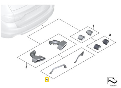 Genuine BMW 5 Series G31 M Performance Set Of Cut-Out Trims 