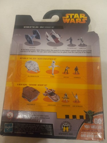 Star Wars Micro Vehicles Tie Fighter and A-Wing 2005 Hasbro - Picture 9 of 13