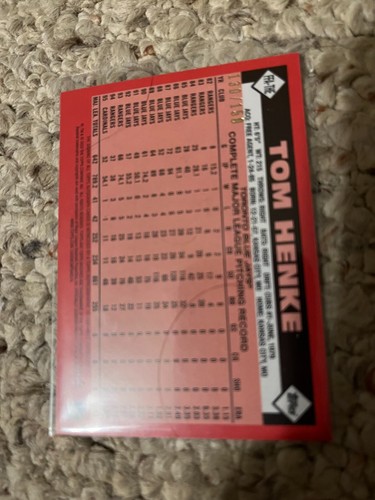 2020 Topps Archives Tom Henke Toronto Blue Jays autograph card 130/150 - Picture 2 of 2