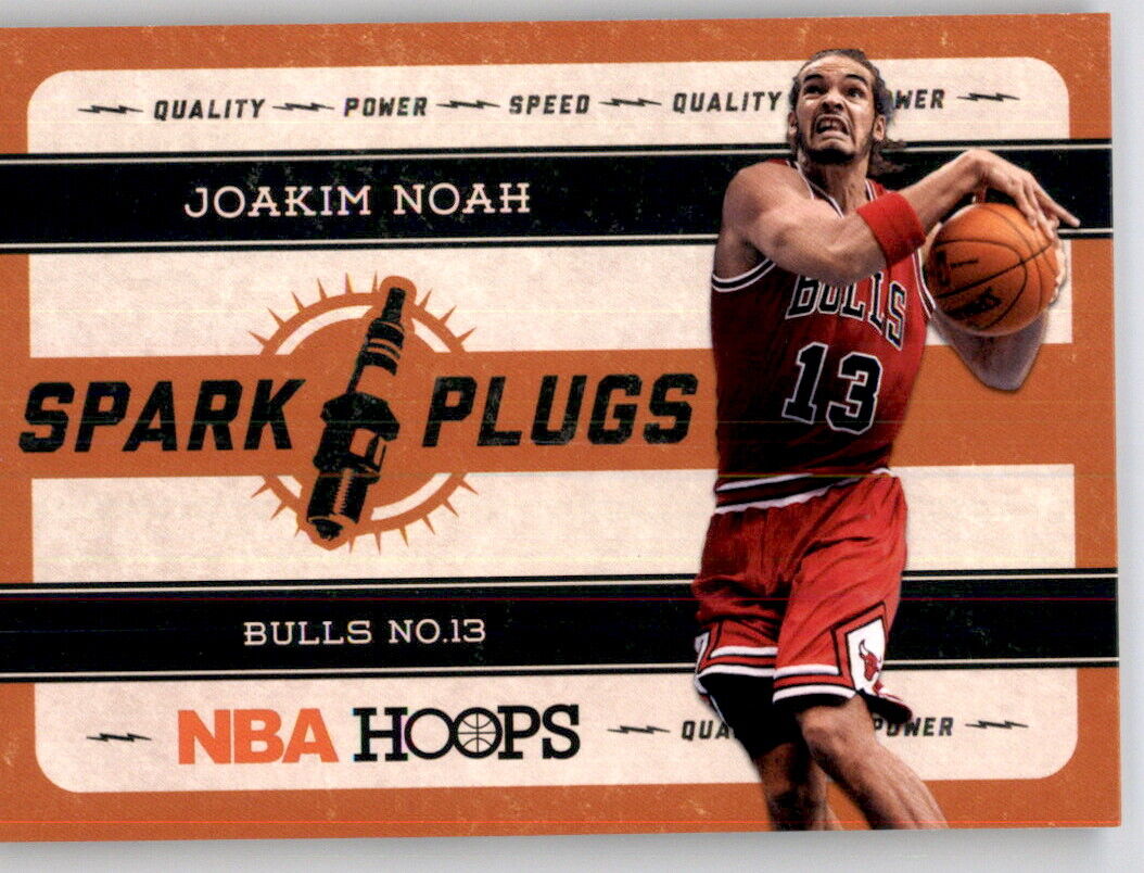 2012-13 NBA Hoops Spark Plugs Joakim Noah Insert Card PWE Bulls #4