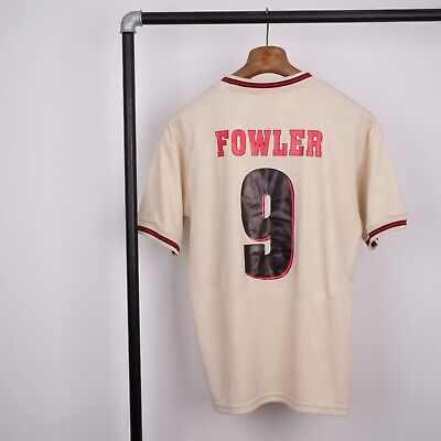 REEBOK Men's Football Beige Carlsberg 1996-97 Liverpool Away REEBOK Men's Football Beige Carlsberg 1996-97 Liverpool Away