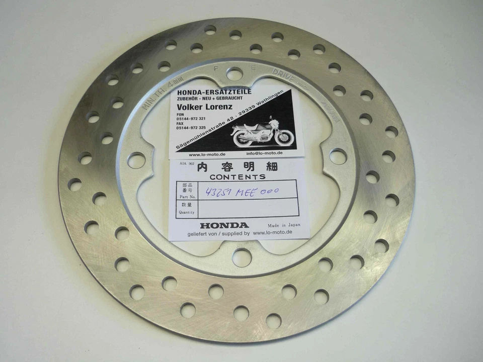 NEU orig Honda Bremsscheibe hinten CBR 600 RR CBR 1000 RR VTR 1000 F SC44 SC50 - Bild 1 von 1