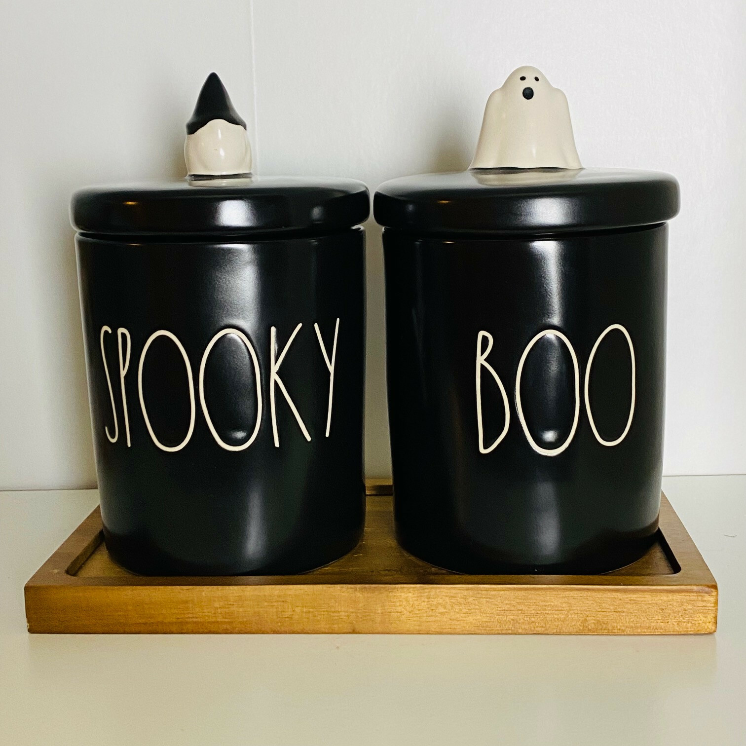 Rae Dunn Scary + Creepy Halloween Canisters with Spiders munimoro.gob.pe