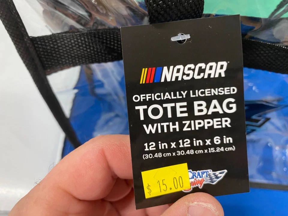 Kevin Harvick прозрачный сумка с короткими ручками - NASCAR лицензированный - Изображение 2 из 3