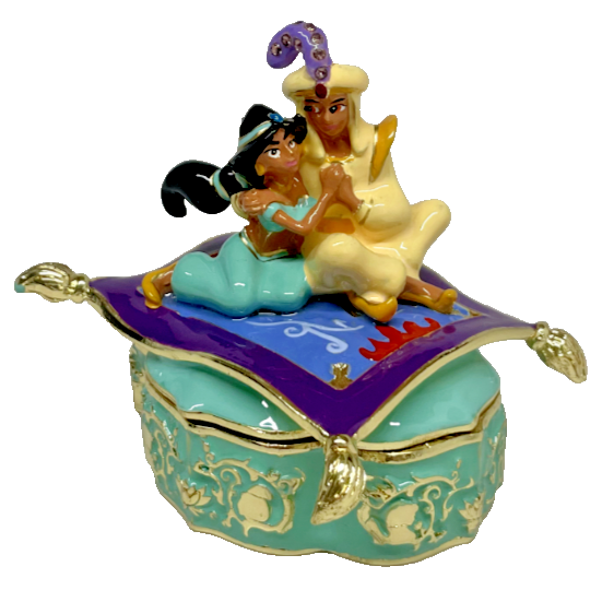 ジャスミン&アリエル ｱｸｾｻﾘ-BOX Disney Parks Arribas Brothers Jasmine & Aladdin Jeweled Trinket