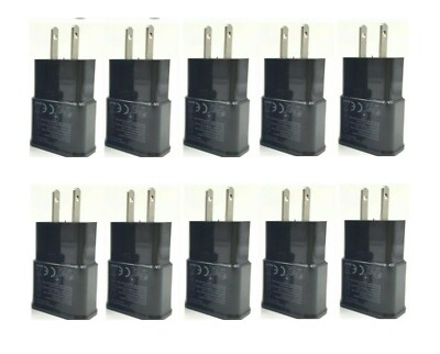 10x 2A USB Wall Charger Plug AC Home Power Adapter For Samsung Android LG Black 